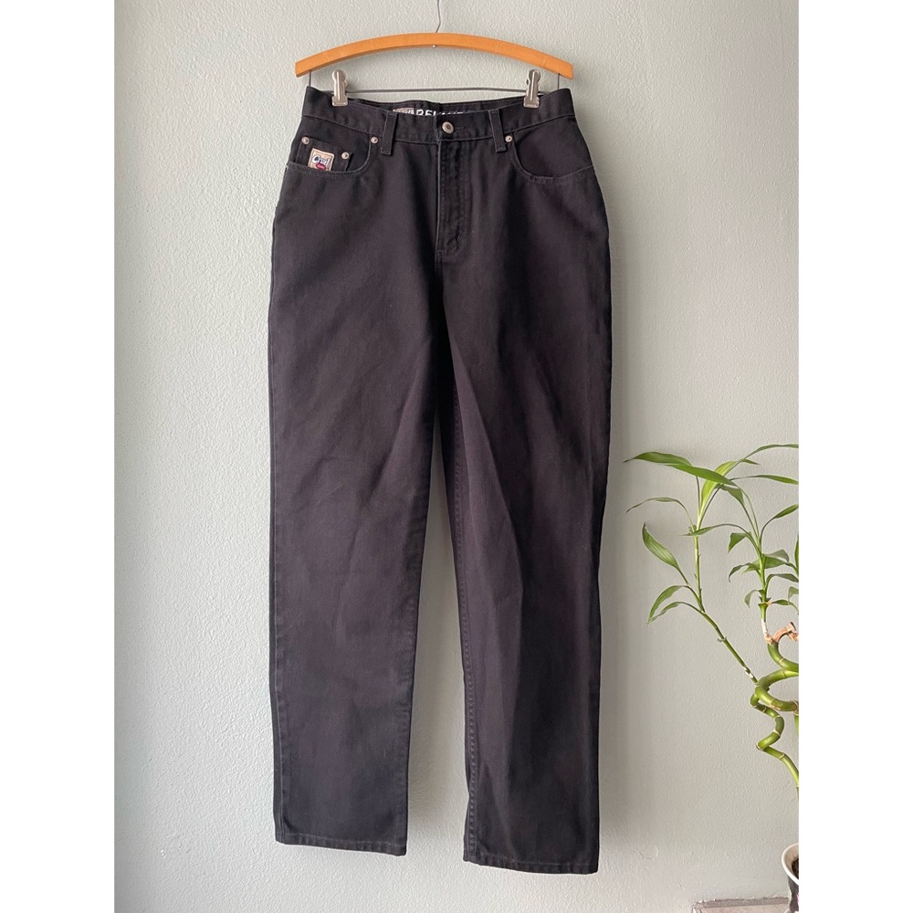 Cruel Girl | 90s Y2k Black Curvy High-Rise Straight Leg Jeans